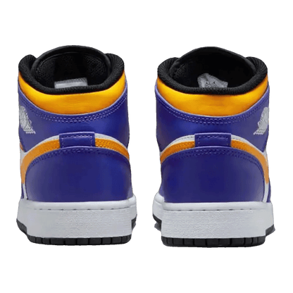 Nike Air Jordan 1 Mid Lakers (2022) (GS) Back