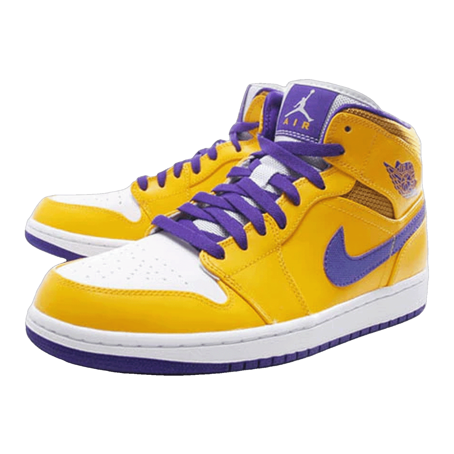 Nike Air Jordan 1 Mid Lakers Side