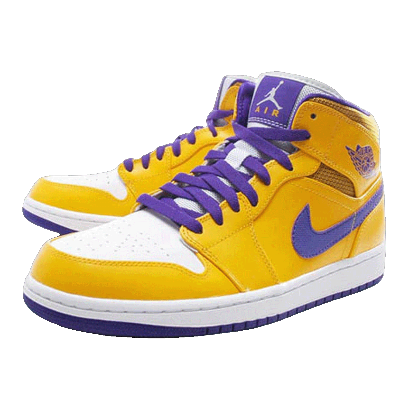 Nike Air Jordan 1 Mid Lakers Side