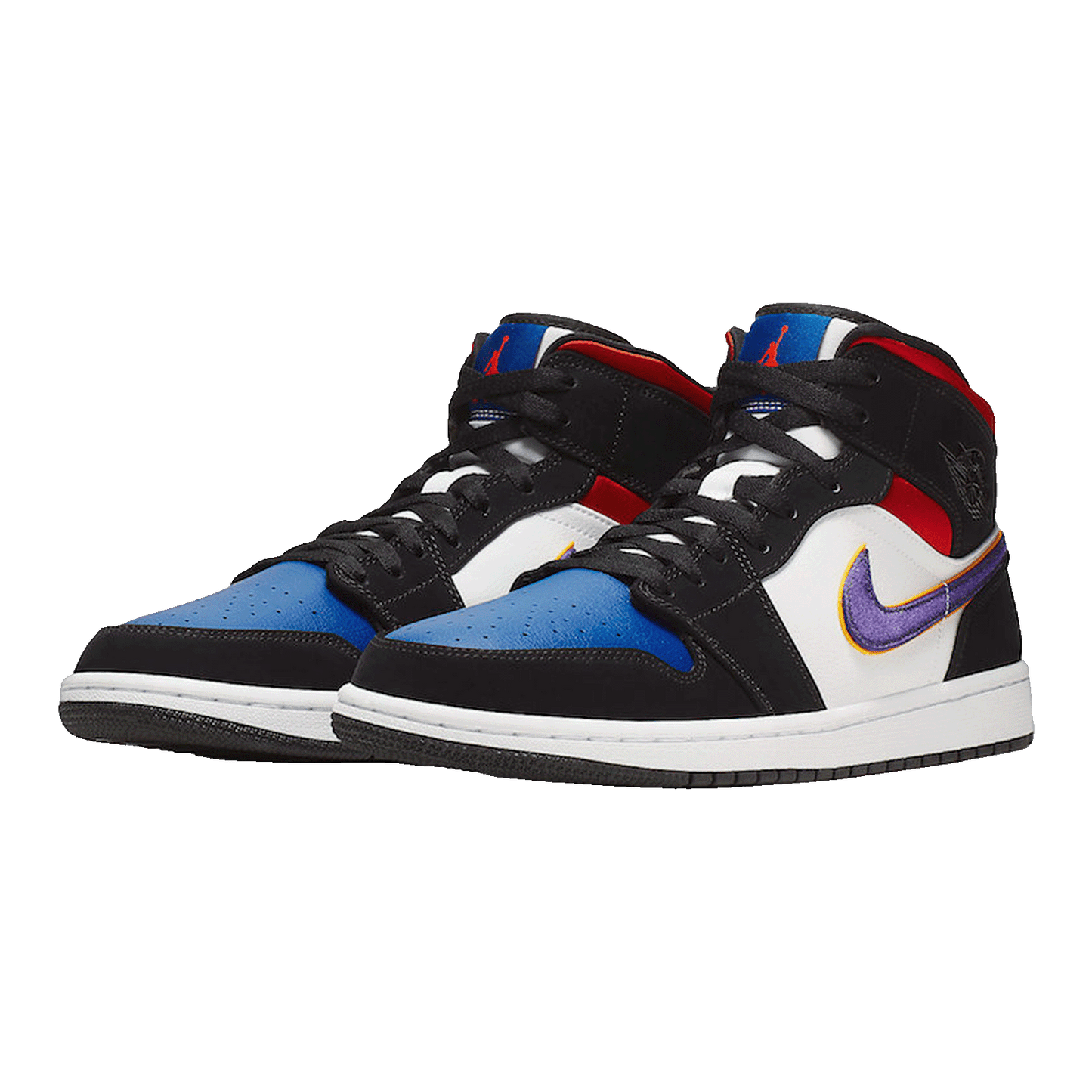 Nike Air Jordan 1 Mid Lakers Top 3 Side