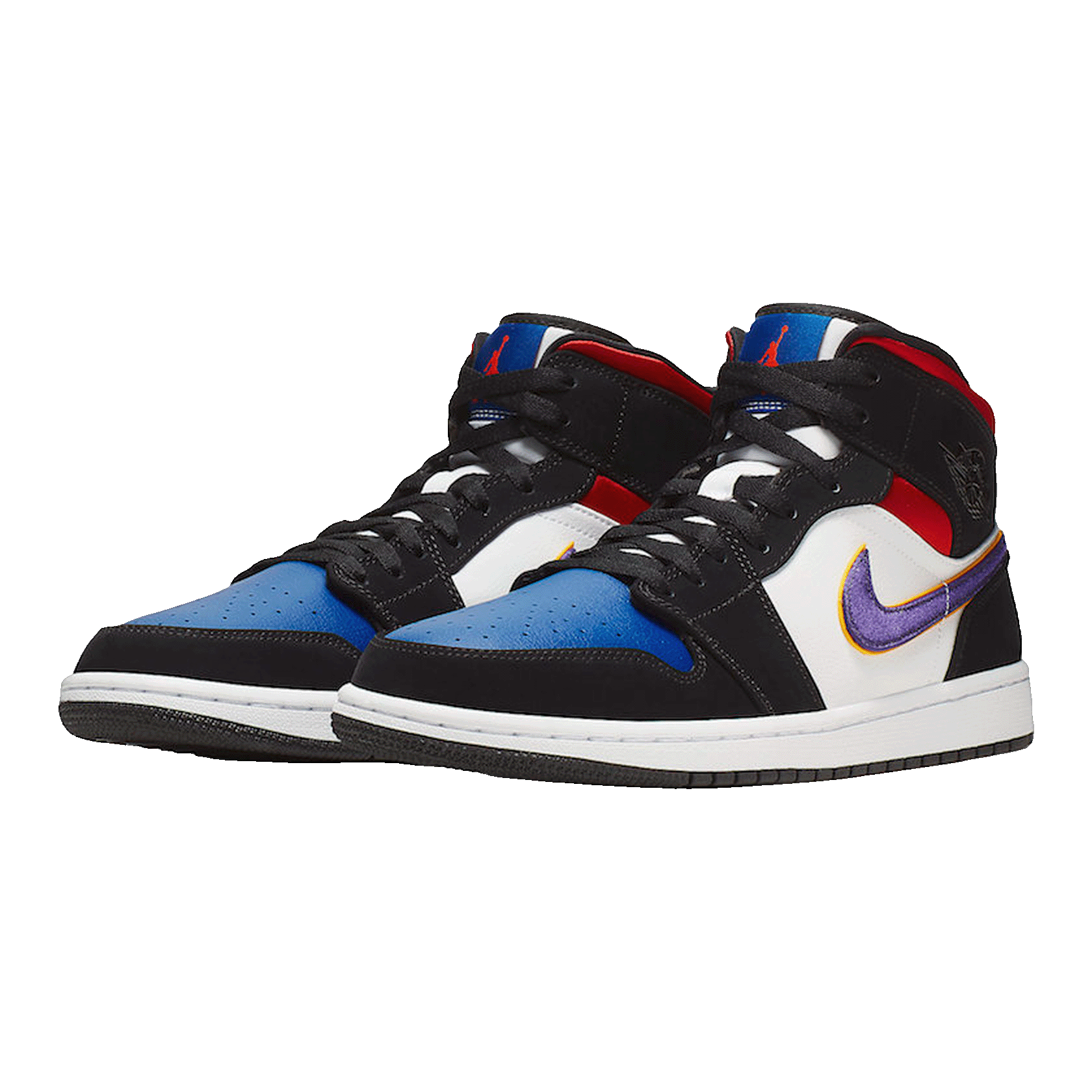 Nike Air Jordan 1 Mid Lakers Top 3 Side