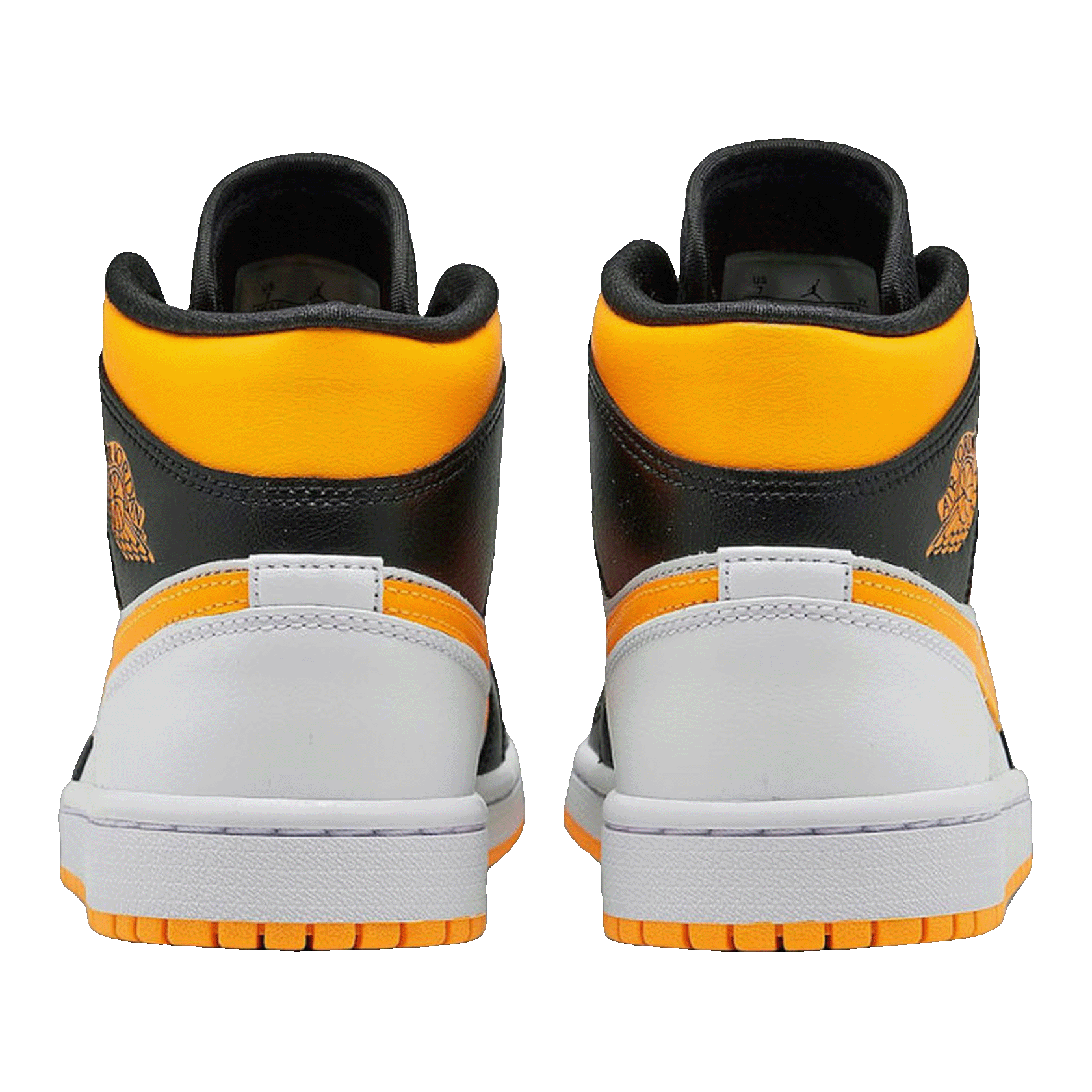 Nike Air Jordan 1 Mid Laser Orange Black (W) Back