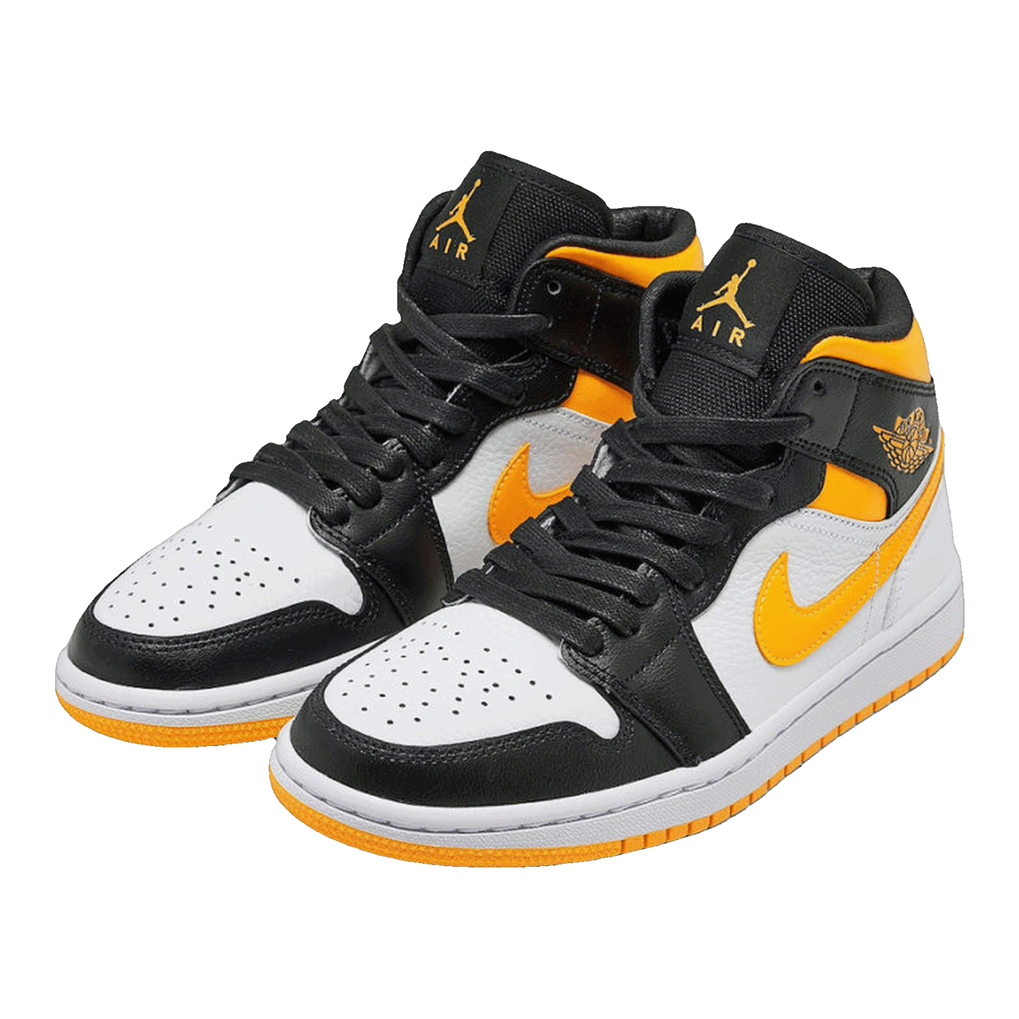 Nike Air Jordan 1 Mid Laser Orange Black (W) Side