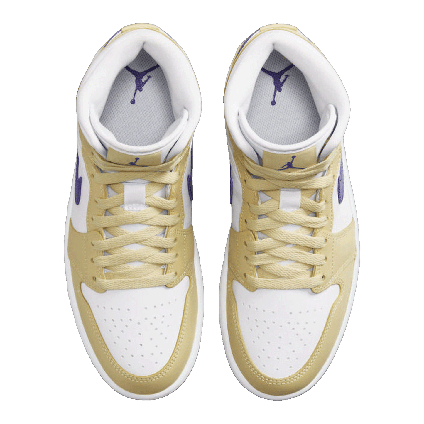 Nike Air Jordan 1 Mid Lemon Wash Lapis (W) Oben
