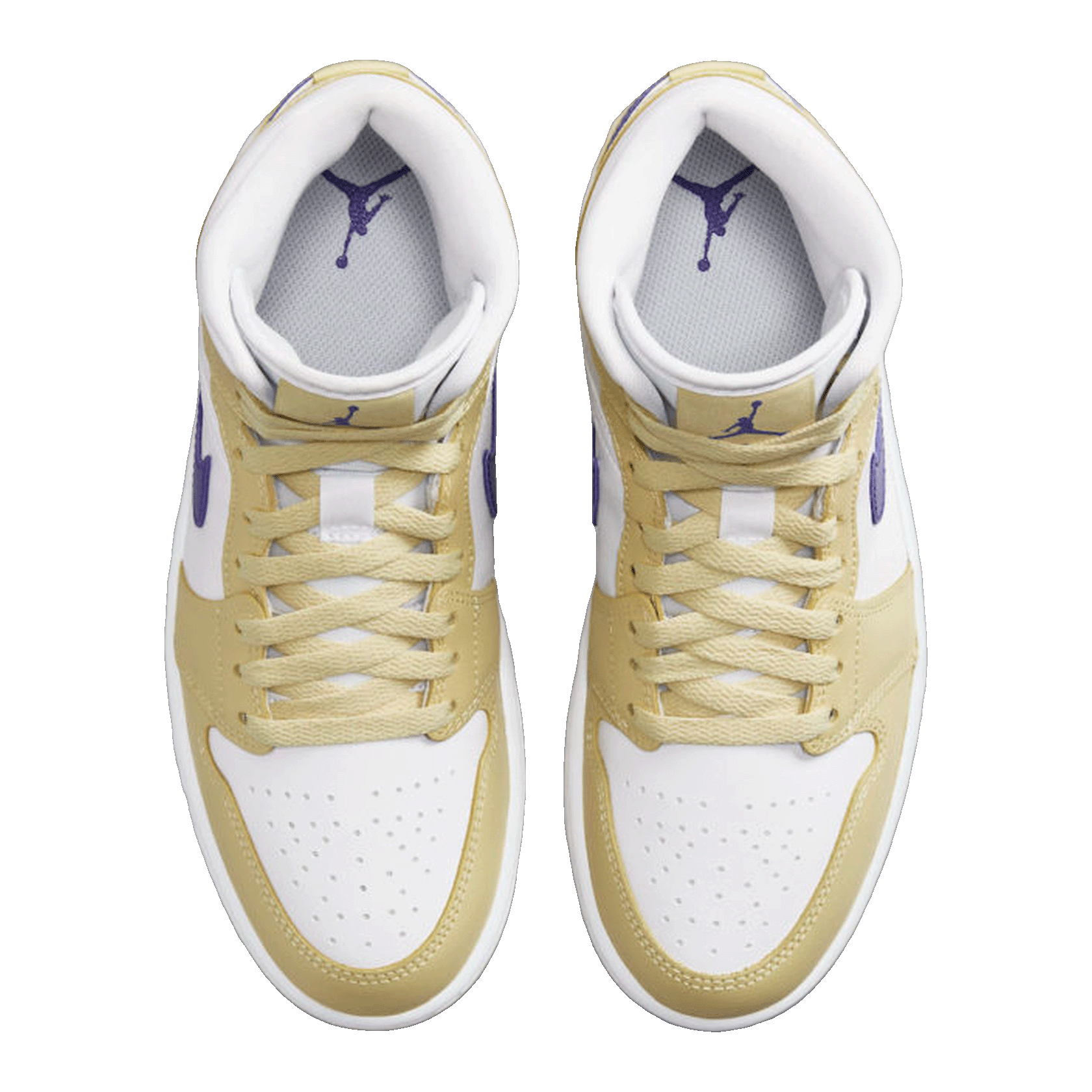 Nike Air Jordan 1 Mid Lemon Wash Lapis (W) Oben