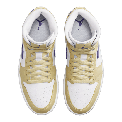 Nike Air Jordan 1 Mid Lemon Wash Lapis (W) Oben