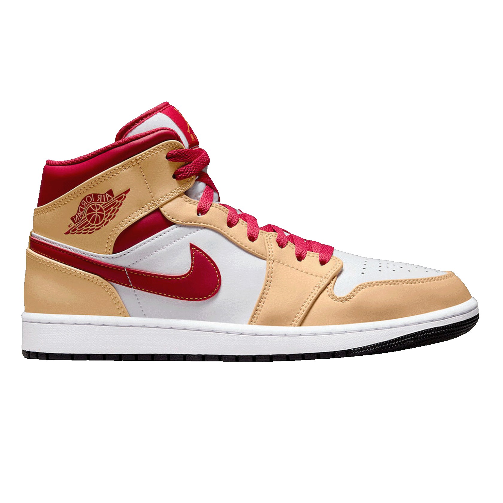 Nike Air Jordan 1 Mid Light Curry Cardinal