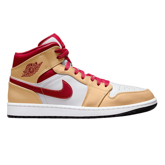 Nike Air Jordan 1 Mid Light Curry Cardinal