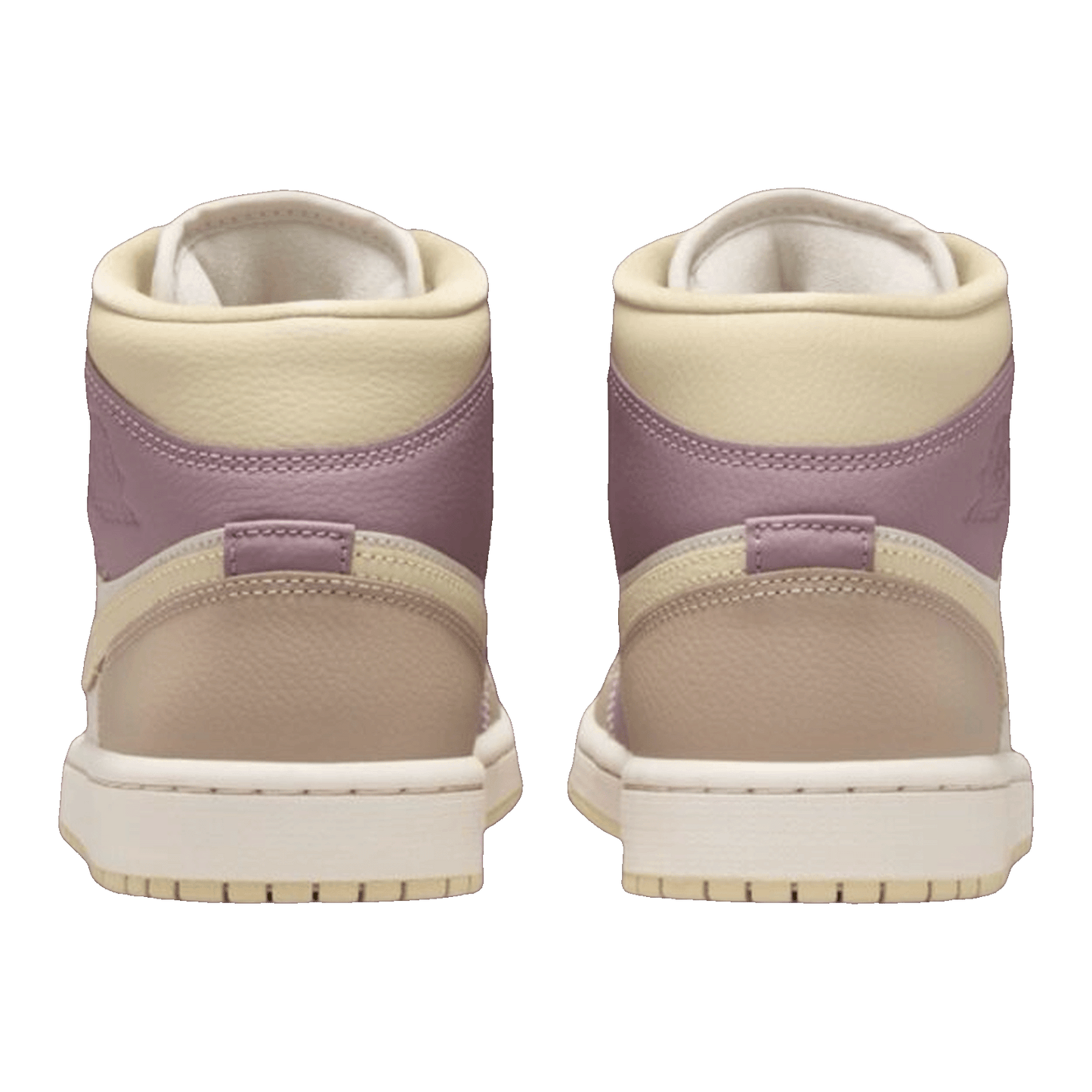 Nike Air Jordan 1 Mid Light Orewood Brown Taupe Grey (W) Back