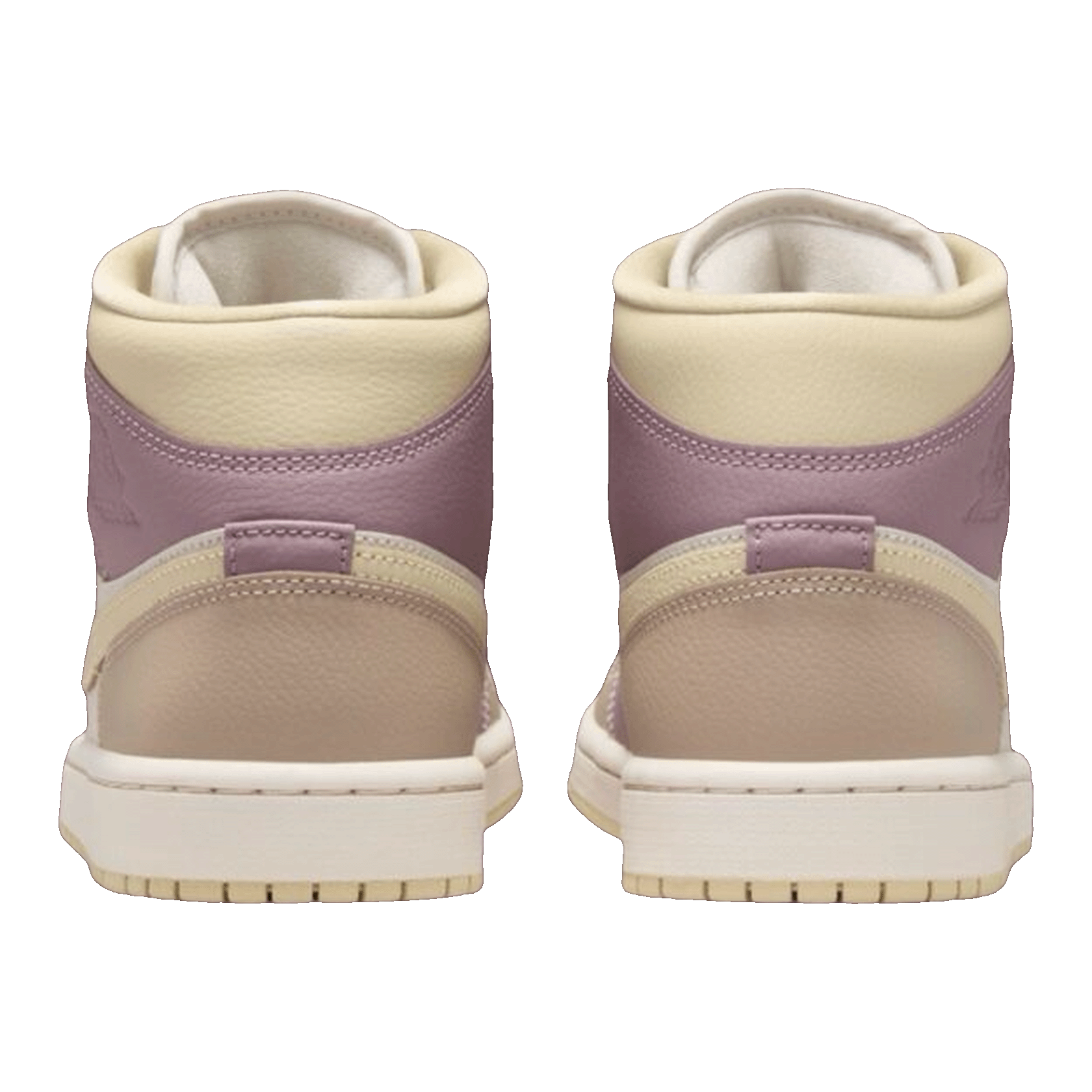 Nike Air Jordan 1 Mid Light Orewood Brown Taupe Grey (W) Back