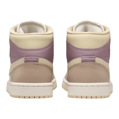 Nike Air Jordan 1 Mid Light Orewood Brown Taupe Grey (W) Back