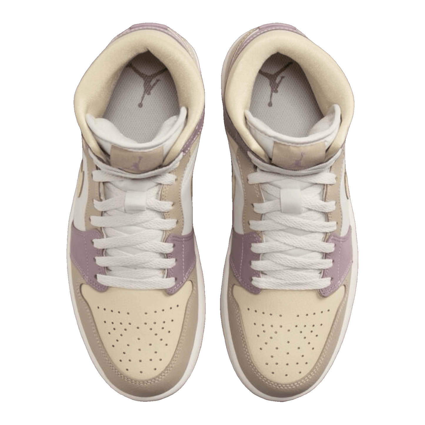 Nike Air Jordan 1 Mid Light Orewood Brown Taupe Grey (W) Oben