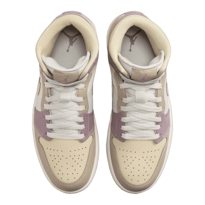 Nike Air Jordan 1 Mid Light Orewood Brown Taupe Grey (W) Oben