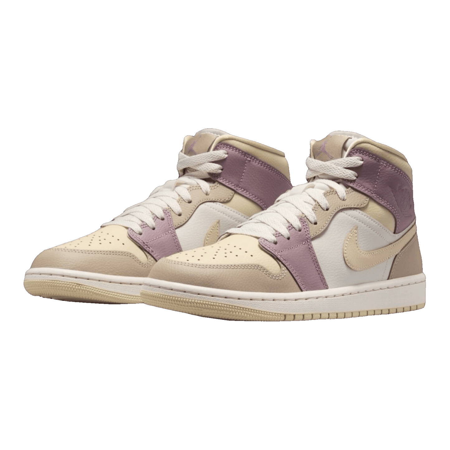 Nike Air Jordan 1 Mid Light Orewood Brown Taupe Grey (W) Side