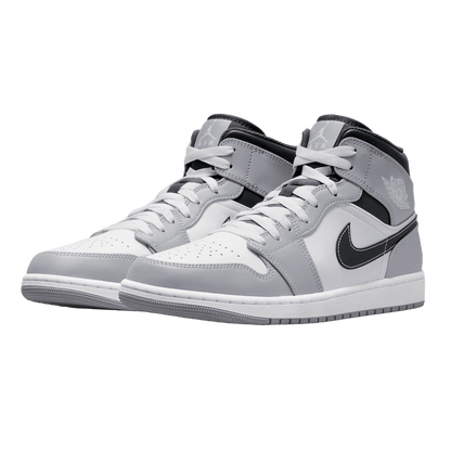 Nike Air Jordan 1 Mid Light Smoke Grey Anthracite Side