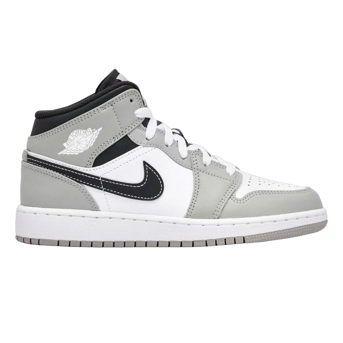 Nike Air Jordan 1 Mid Light Smoke Grey (GS) - 554725-092