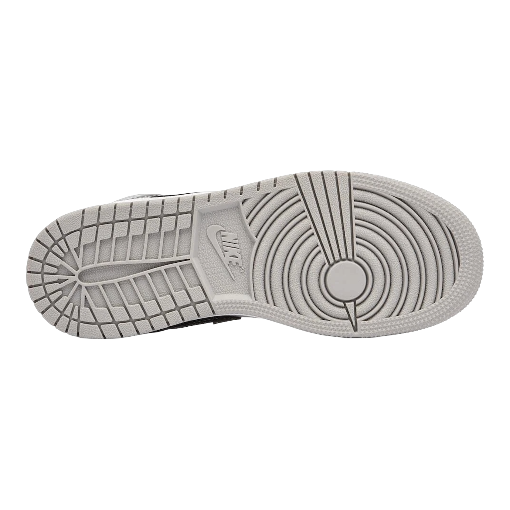Nike Air Jordan 1 Mid Light Smoke Grey (GS) Sohle 554725-092