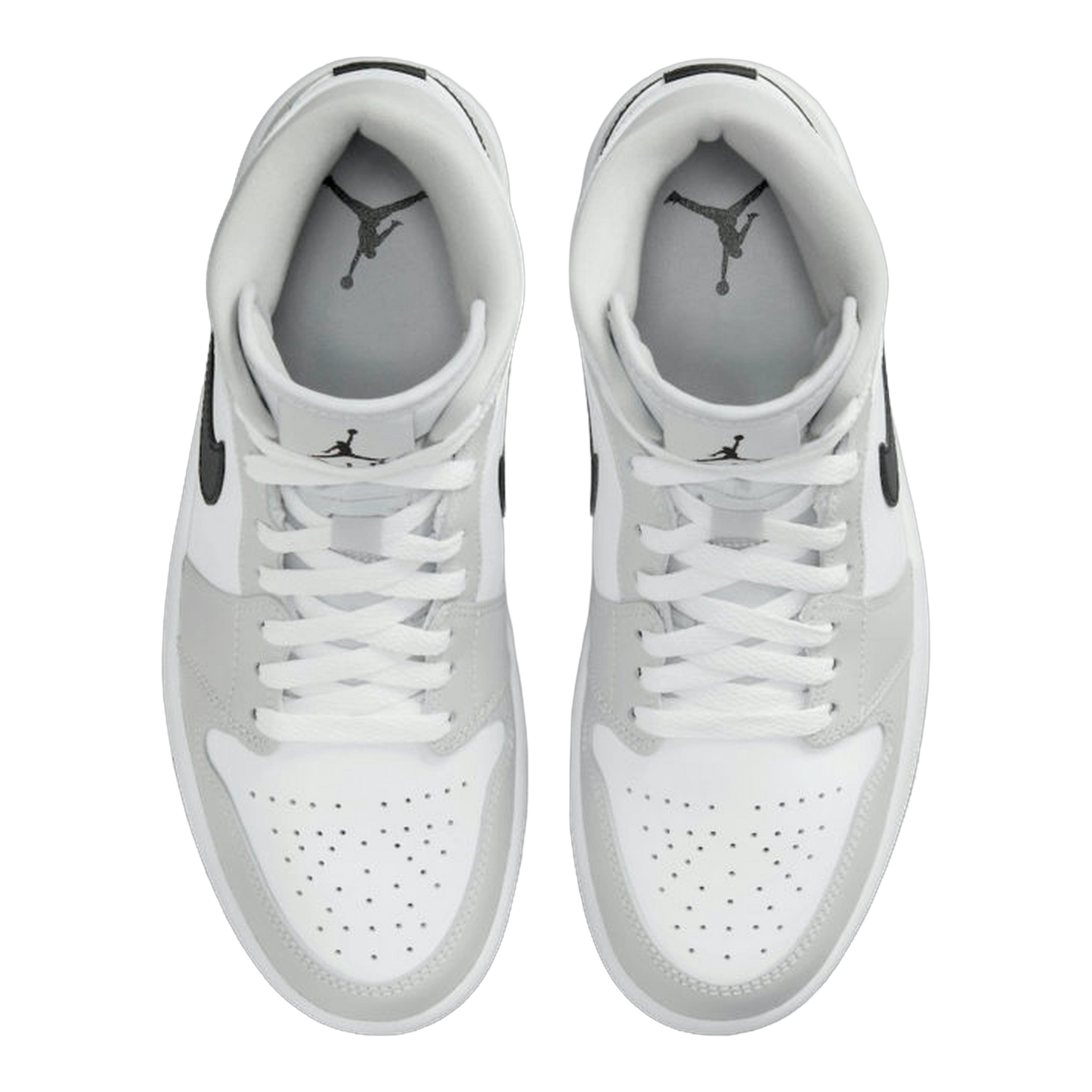 Nike Air Jordan 1 Mid Light Smoke Grey (W) Oben BQ6472-015