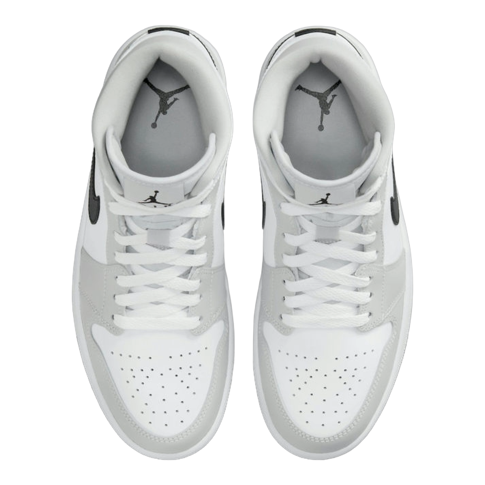 Nike Air Jordan 1 Mid Light Smoke Grey (W) Oben BQ6472-015