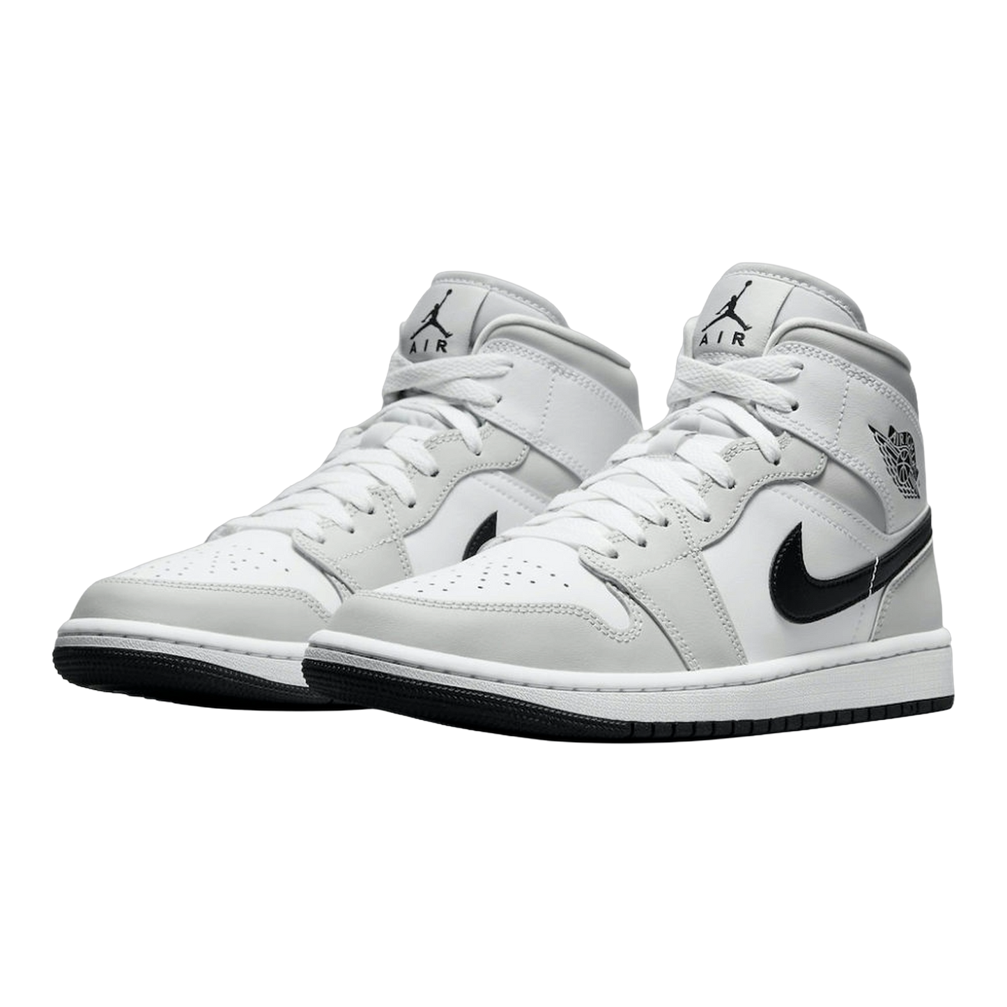 Nike Air Jordan 1 Mid Light Smoke Grey (W) Side BQ6472-015