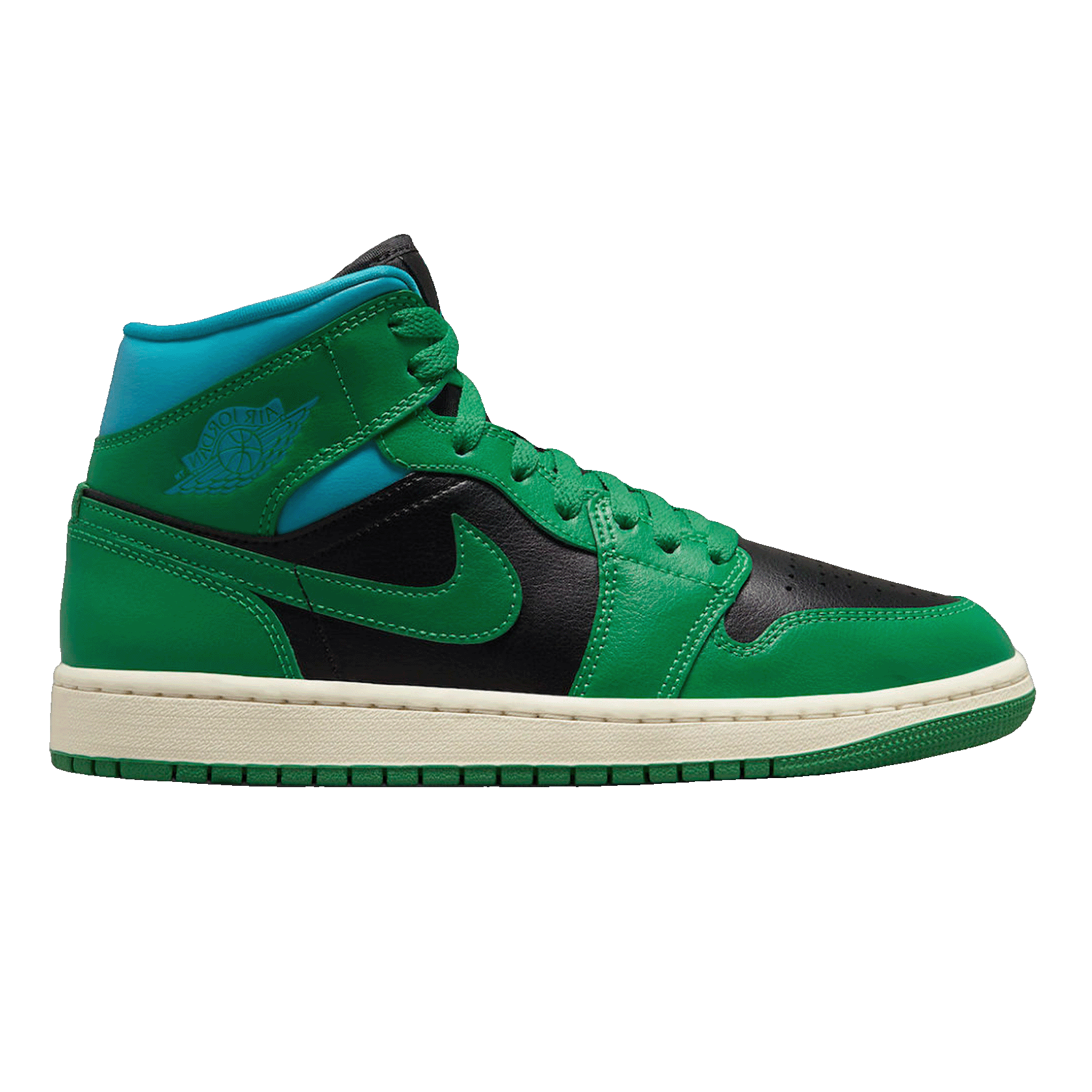 Nike Air Jordan 1 Mid Lucky Green Aquatone (W)