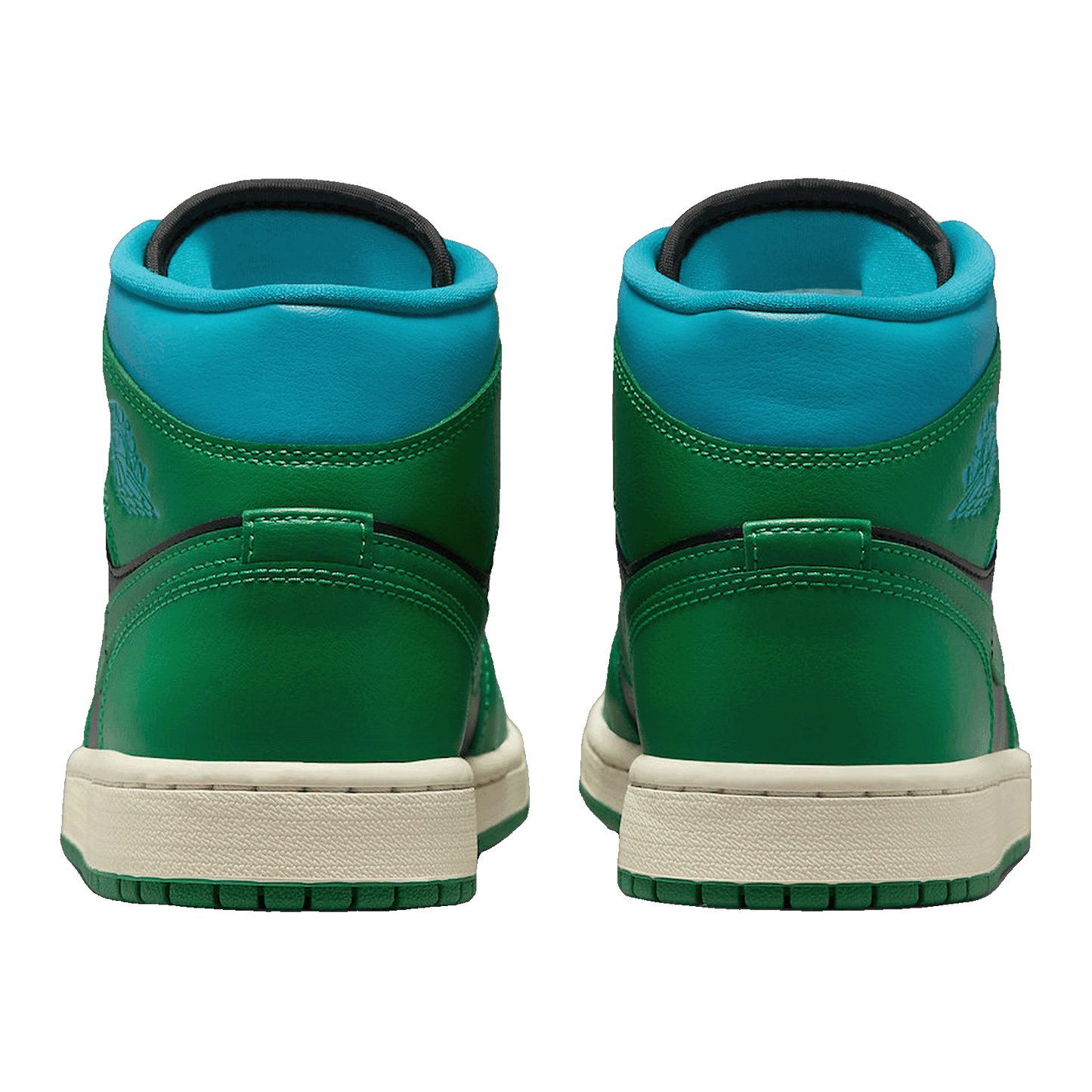 Nike Air Jordan 1 Mid Lucky Green Aquatone (W) Back