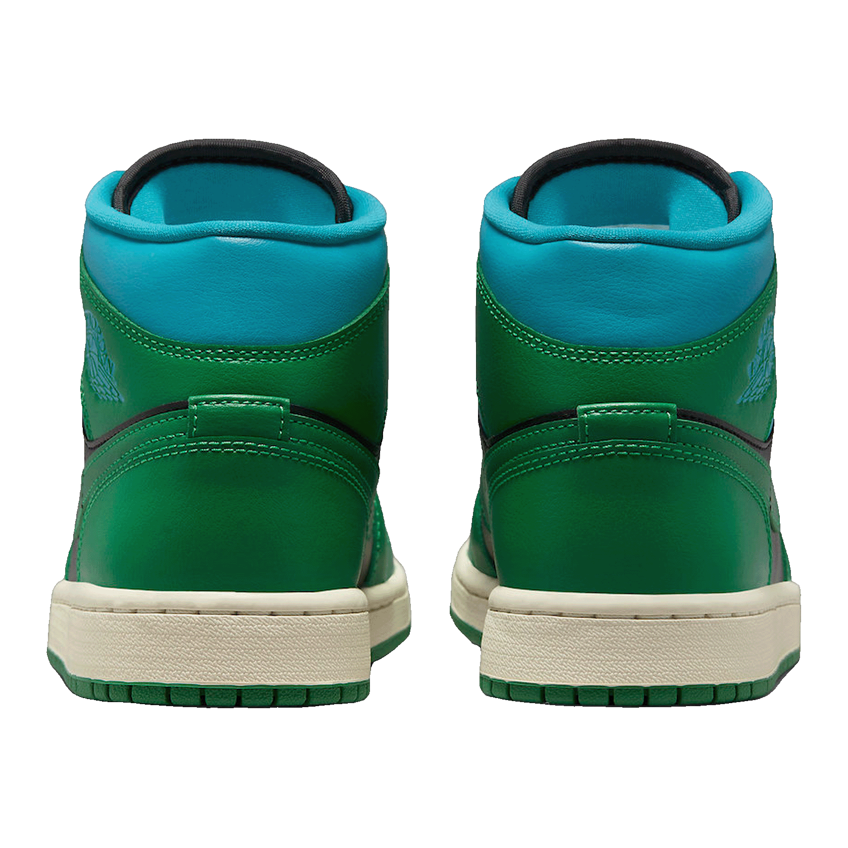 Nike Air Jordan 1 Mid Lucky Green Aquatone (W) Back