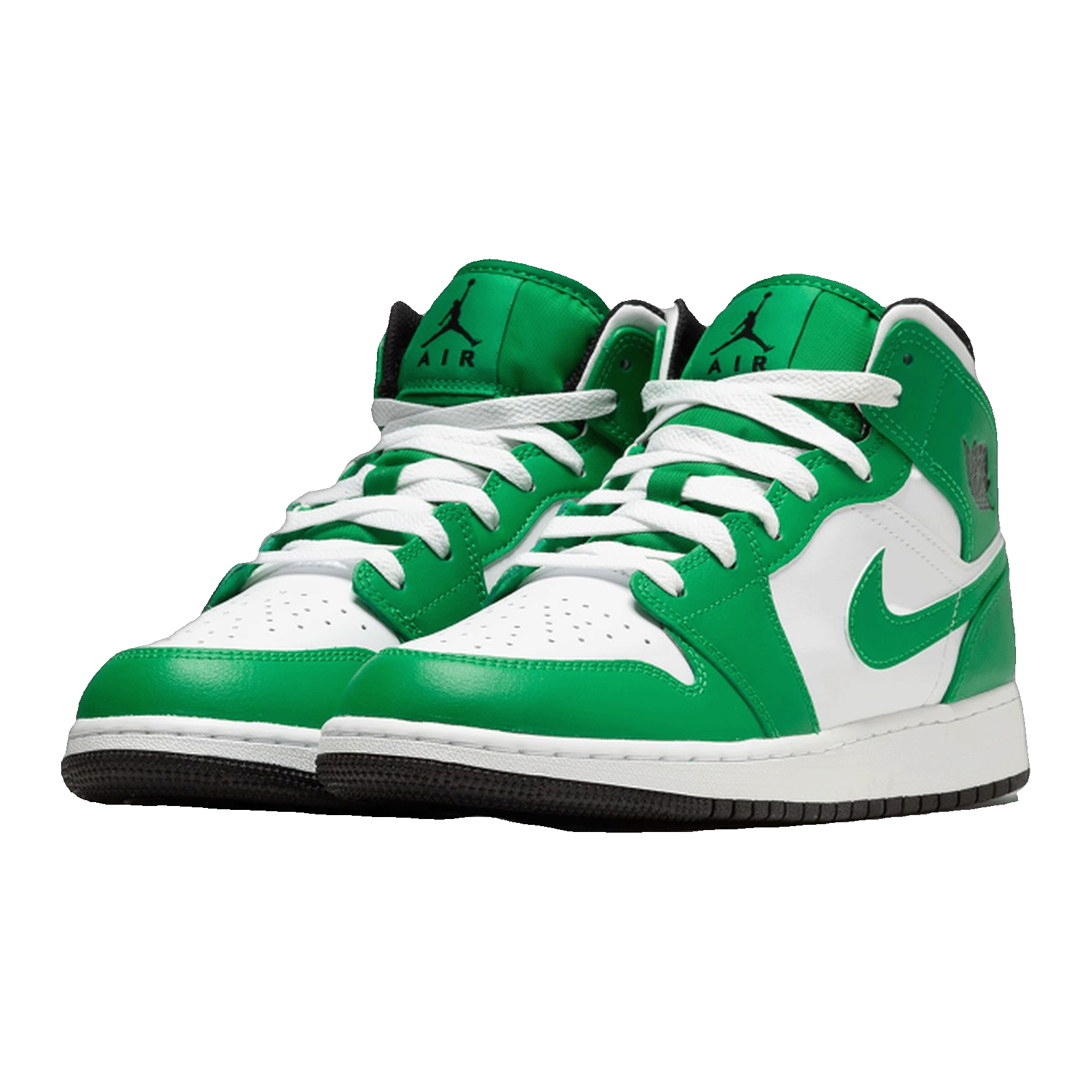 Nike Air Jordan 1 Mid Lucky Green (GS) Side