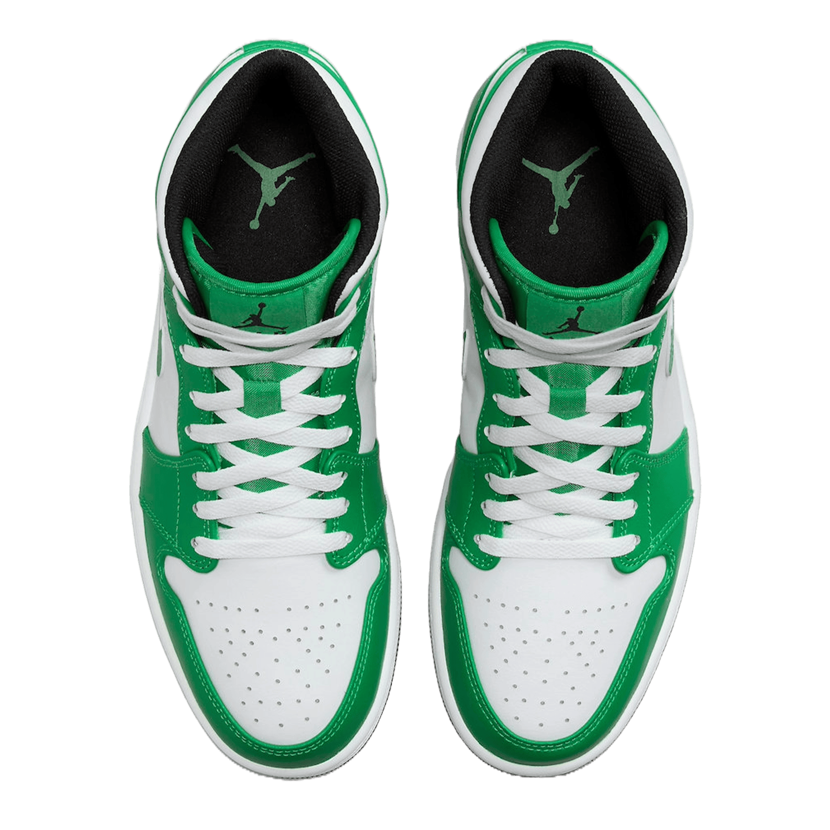 Nike Air Jordan 1 Mid Lucky Green Oben