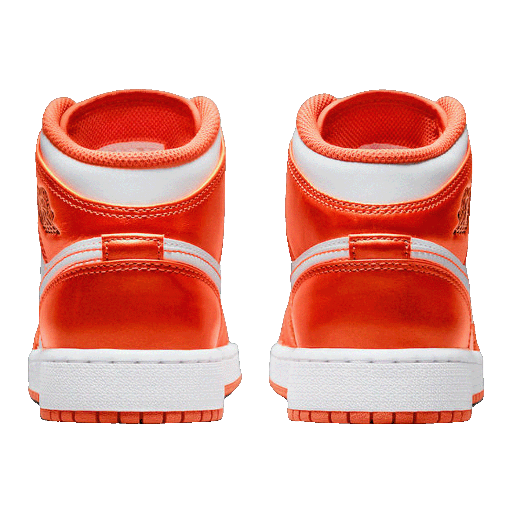 Nike Air Jordan 1 Mid Metallic Orange (GS) Back