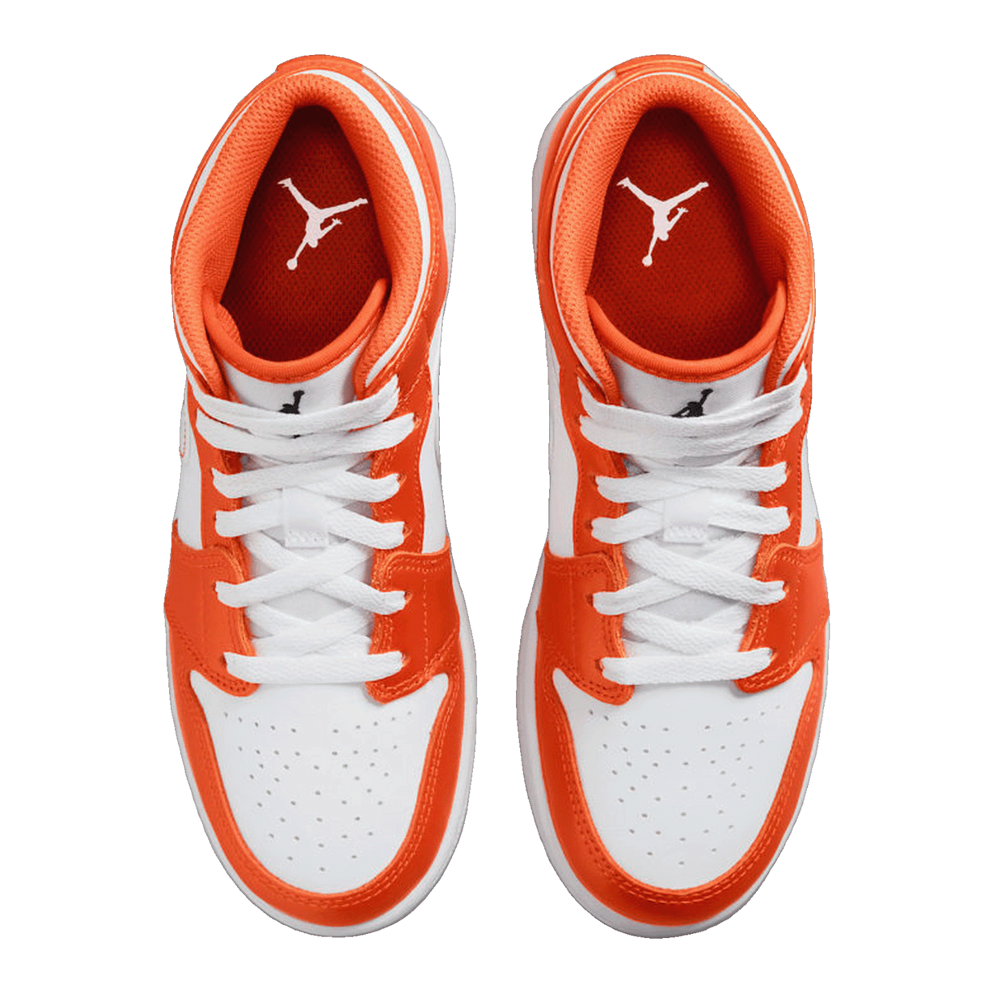 Nike Air Jordan 1 Mid Metallic Orange (GS) Oben