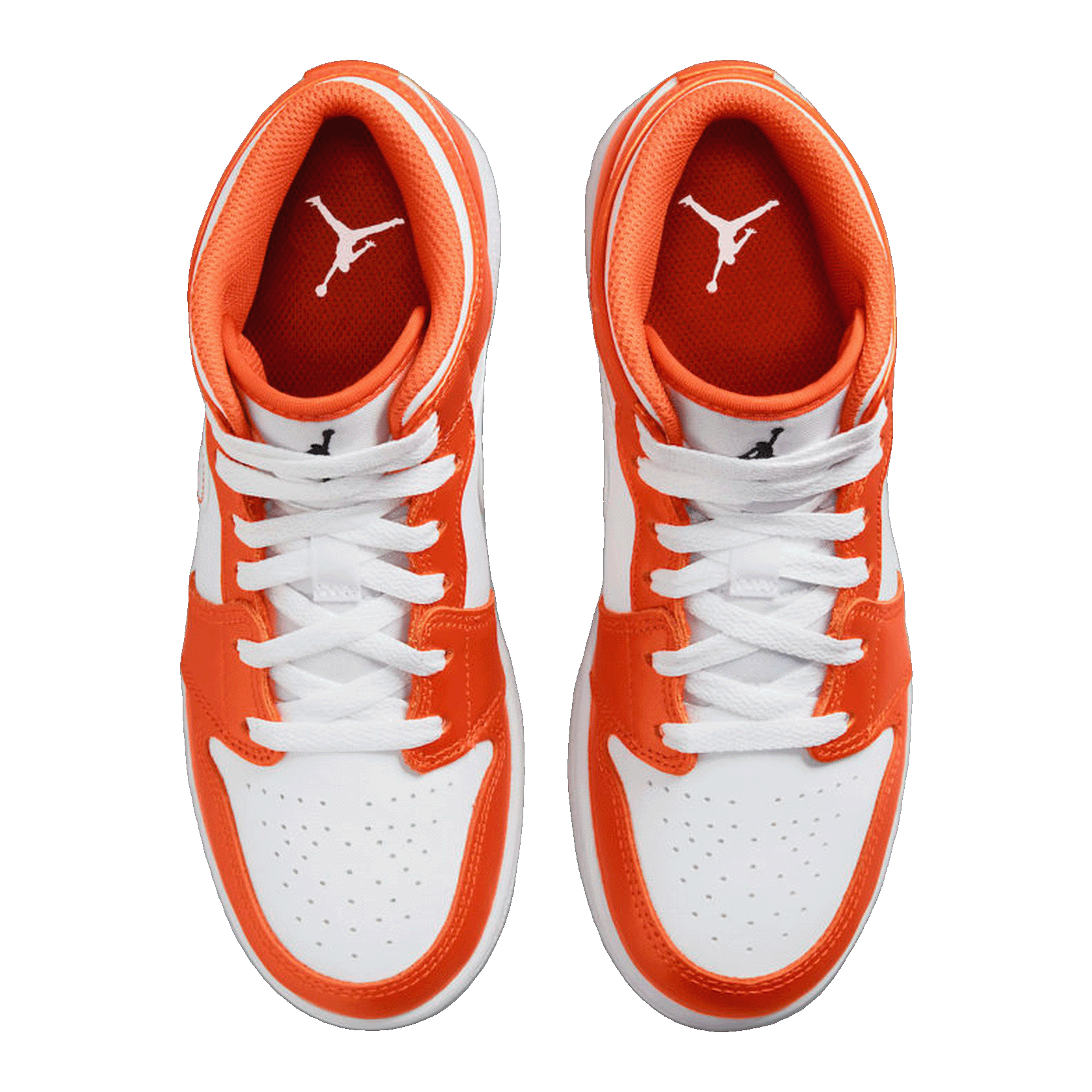 Nike Air Jordan 1 Mid Metallic Orange (GS) Oben