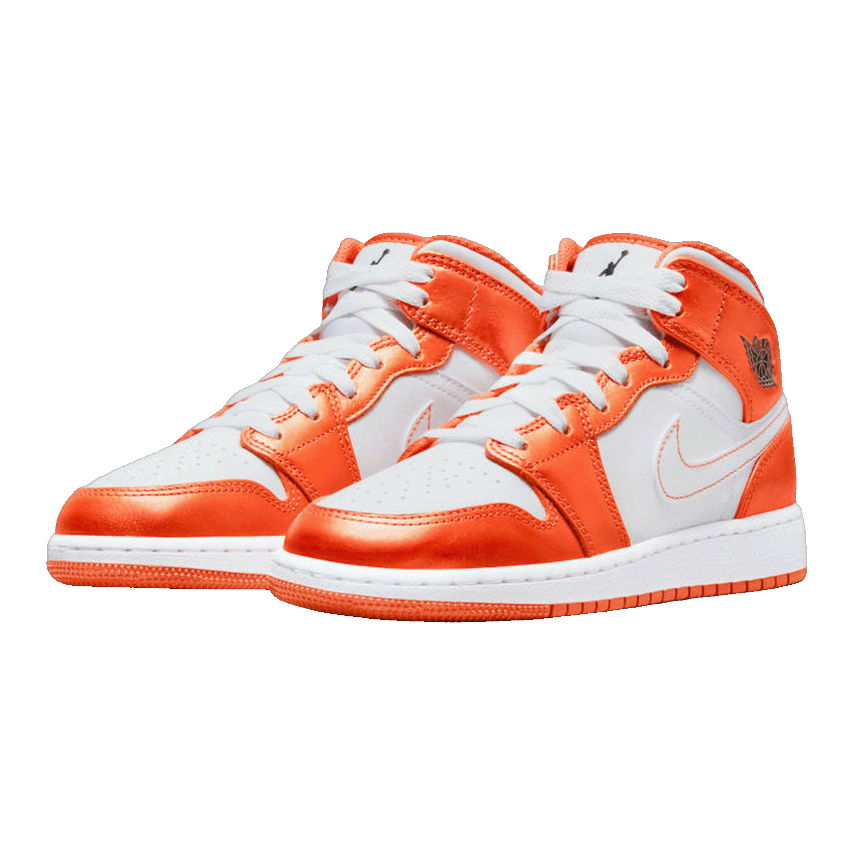 Nike Air Jordan 1 Mid Metallic Orange (GS) Side