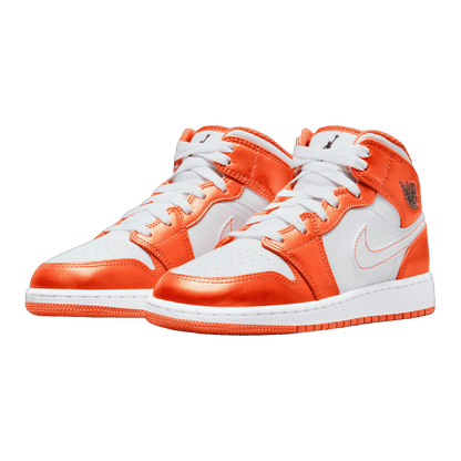 Nike Air Jordan 1 Mid Metallic Orange (GS) Side