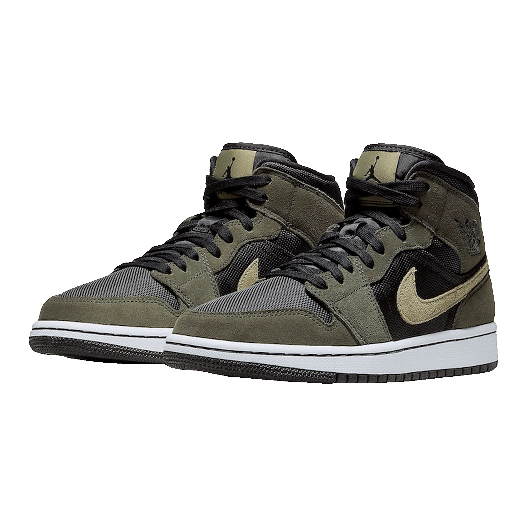 Nike Air Jordan 1 Mid Military Drab (W) Side