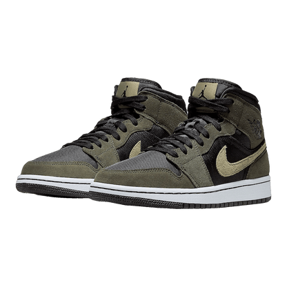 Nike Air Jordan 1 Mid Military Drab (W) Side