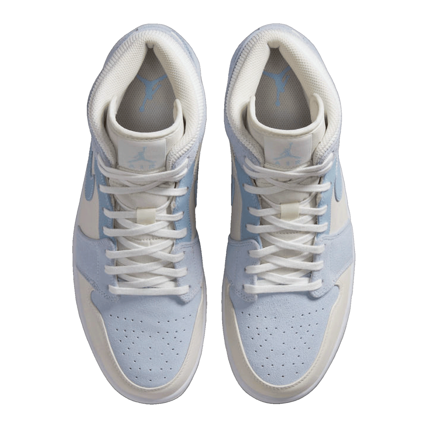 Nike Air Jordan 1 Mid Mixed Textures Blue Oben