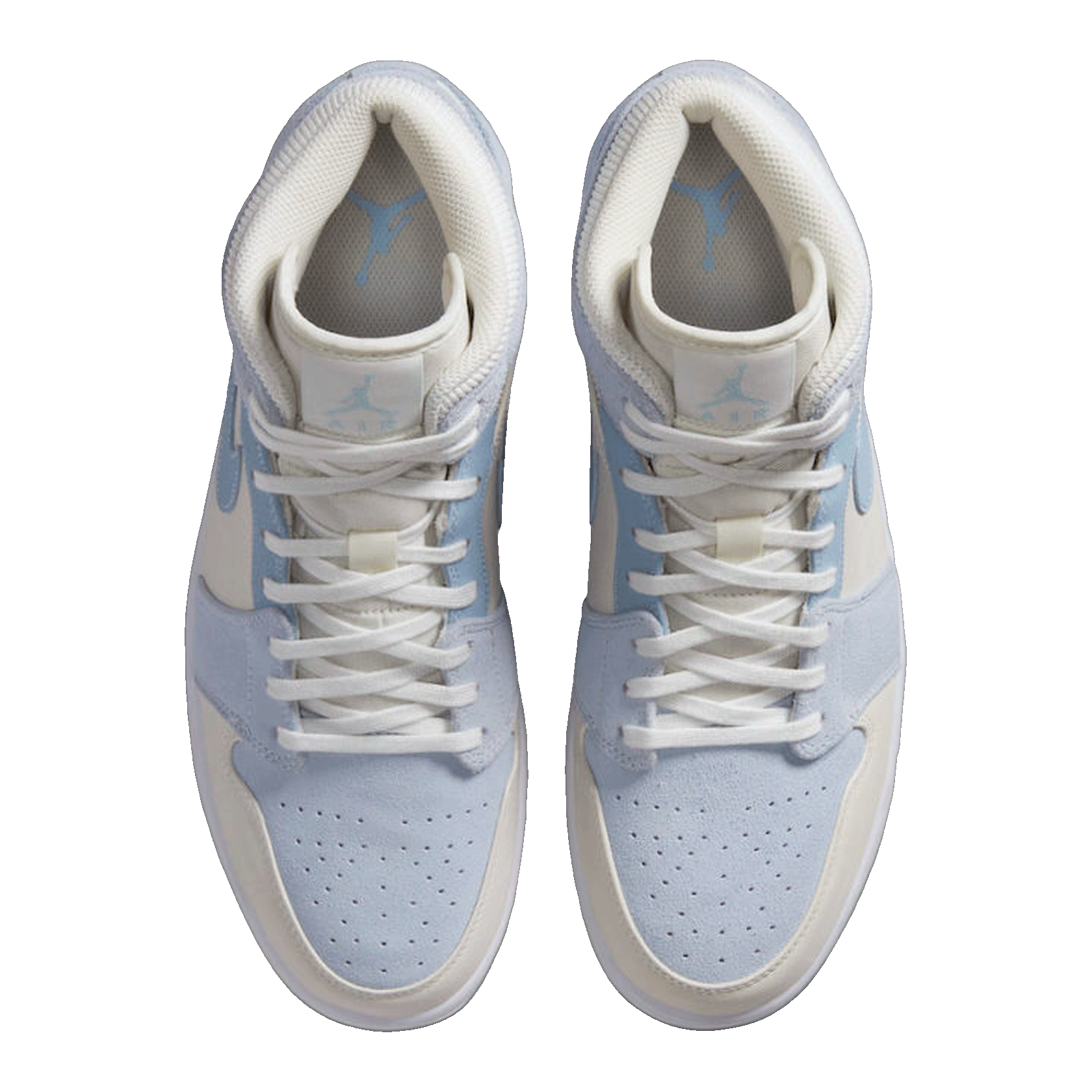 Nike Air Jordan 1 Mid Mixed Textures Blue Oben