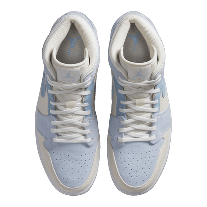 Nike Air Jordan 1 Mid Mixed Textures Blue Oben