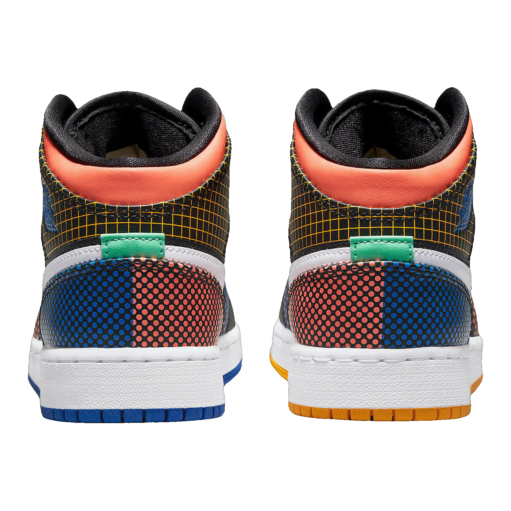 Nike Air Jordan 1 Mid MMD Multi-Color Grid (GS) Back