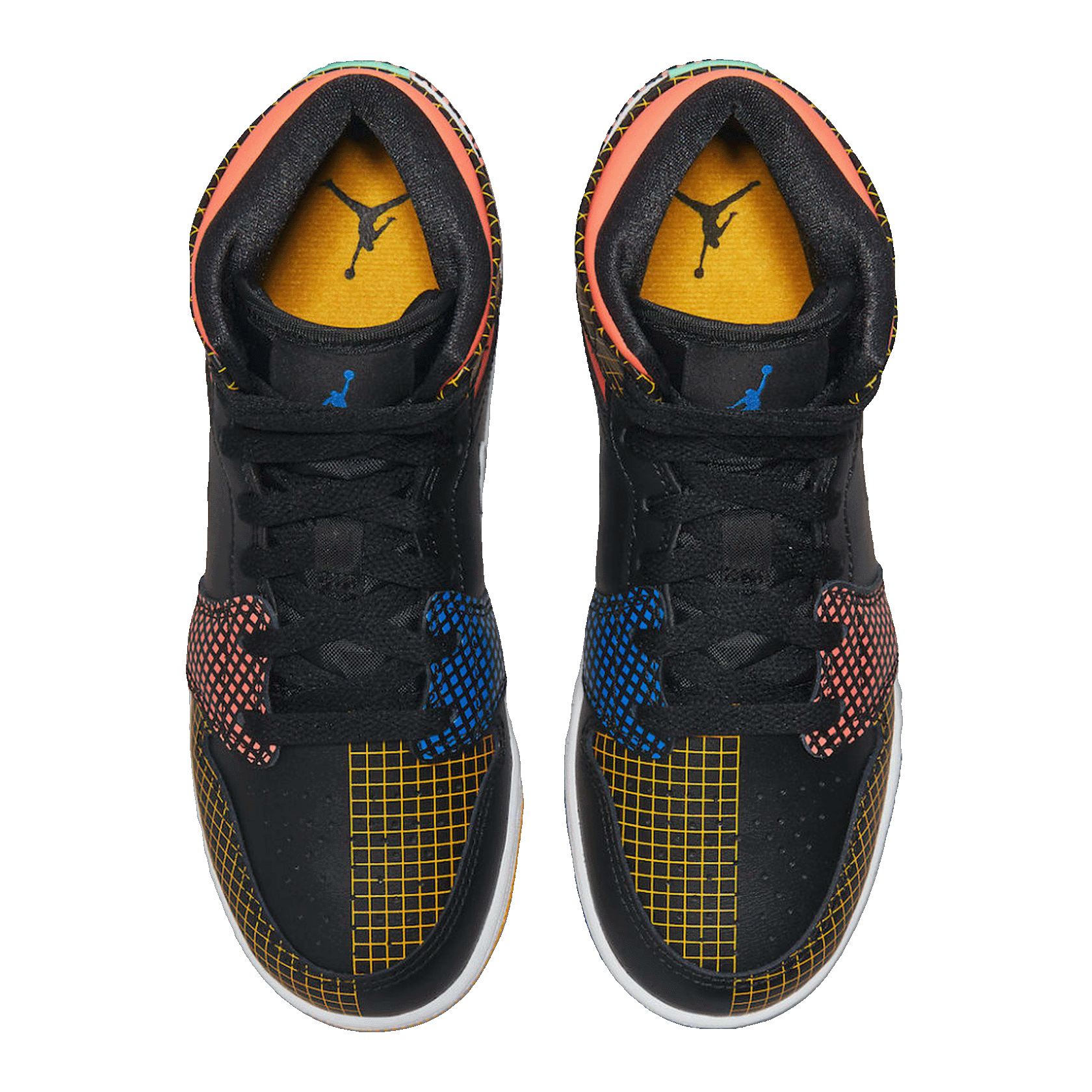 Nike Air Jordan 1 Mid MMD Multi-Color Grid (GS) Oben