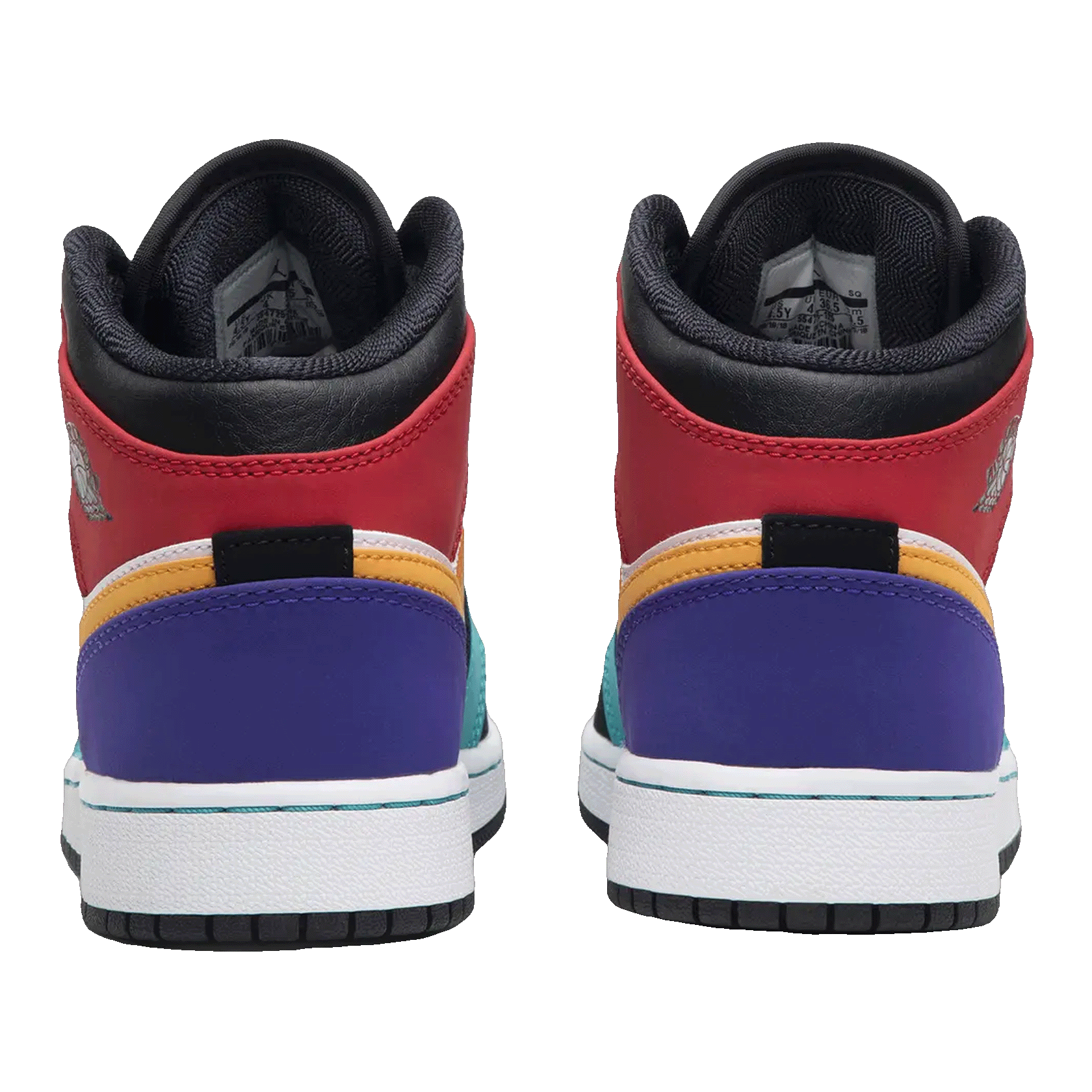 Nike Air Jordan 1 Mid Multi-Color (GS) Back