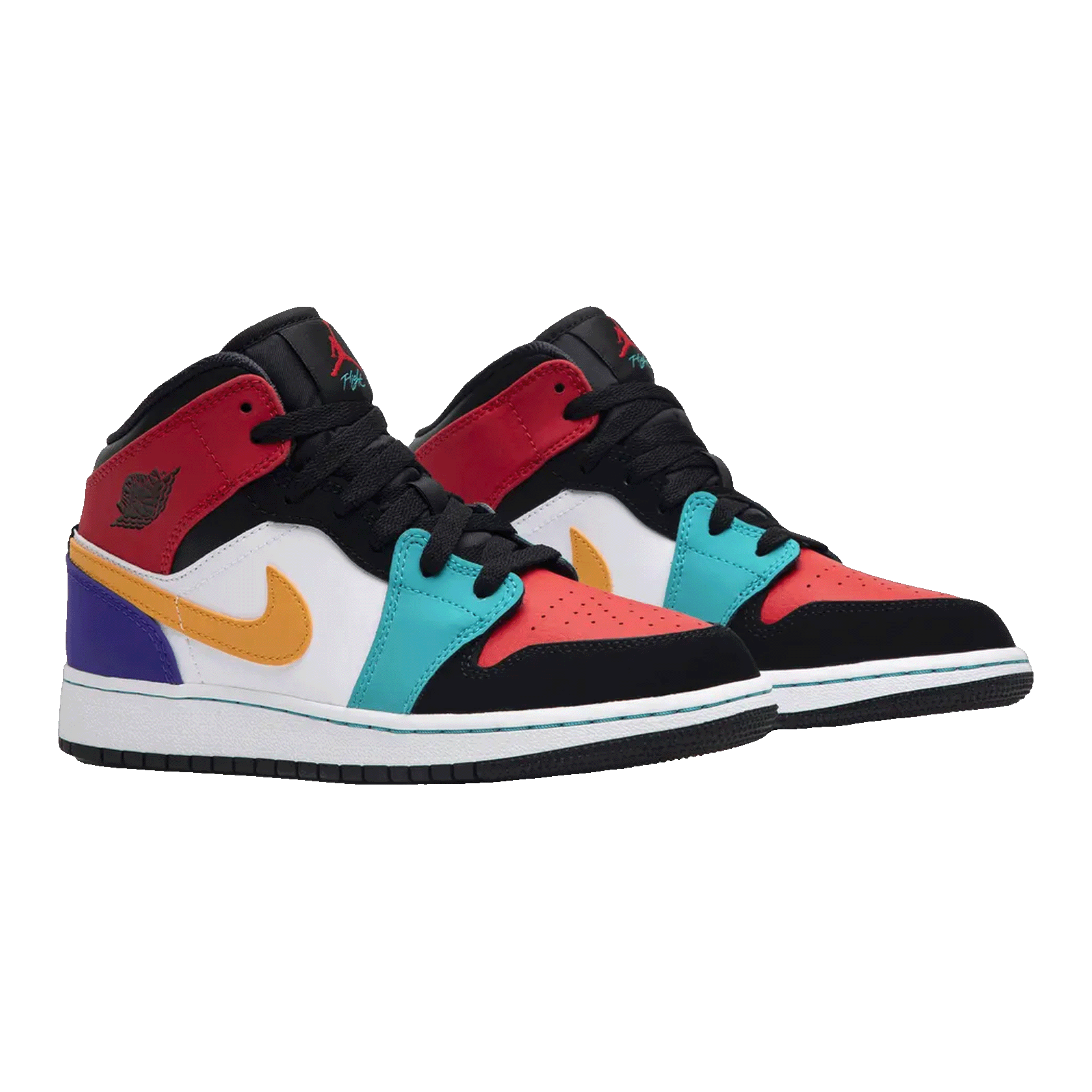 Nike Air Jordan 1 Mid Multi-Color (GS) Side