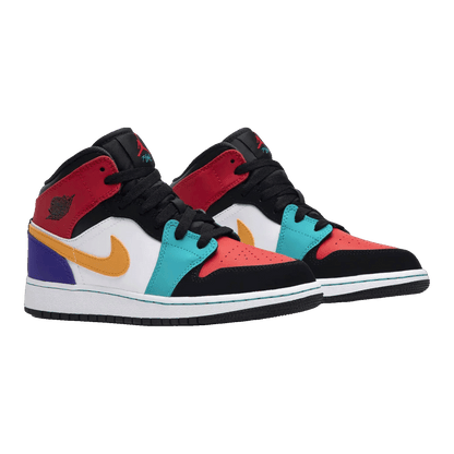 Nike Air Jordan 1 Mid Multi-Color (GS) Side