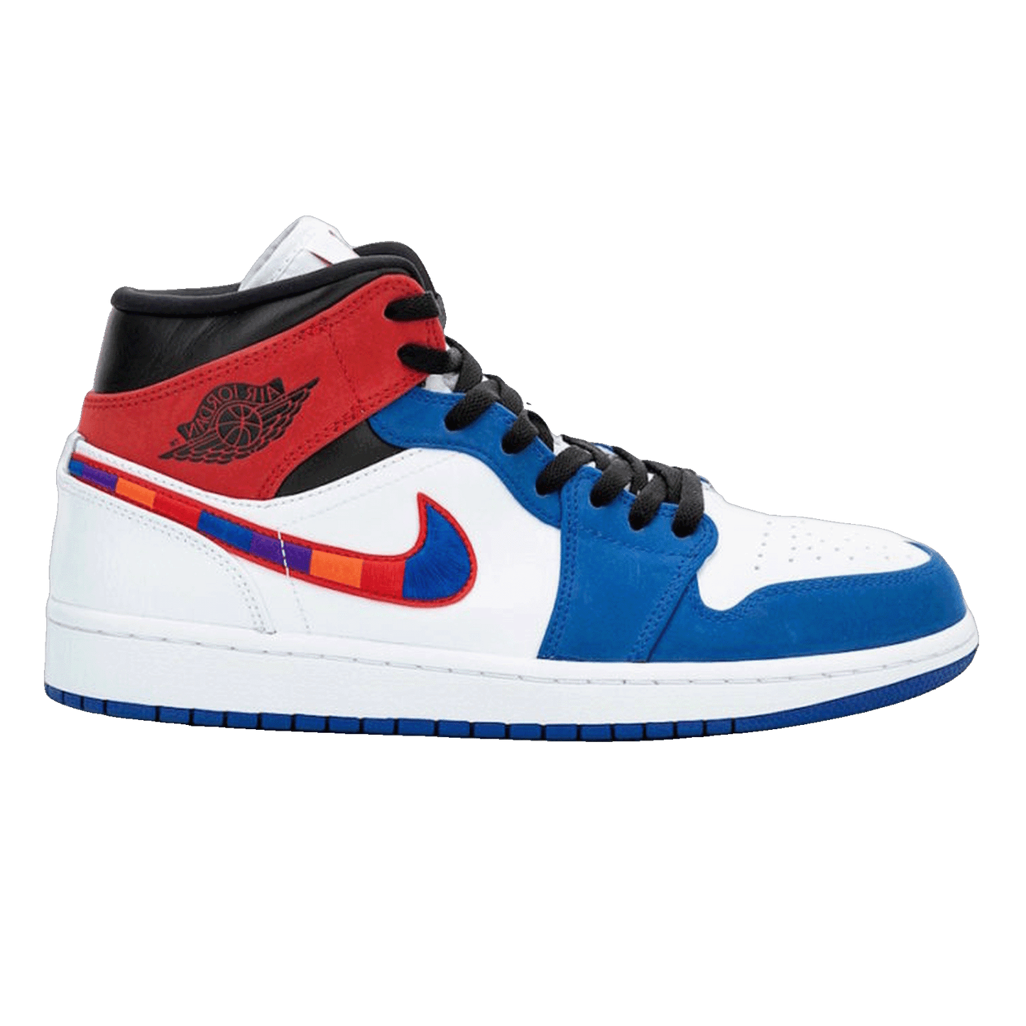 Nike Air Jordan 1 Mid Multi-Color Swoosh