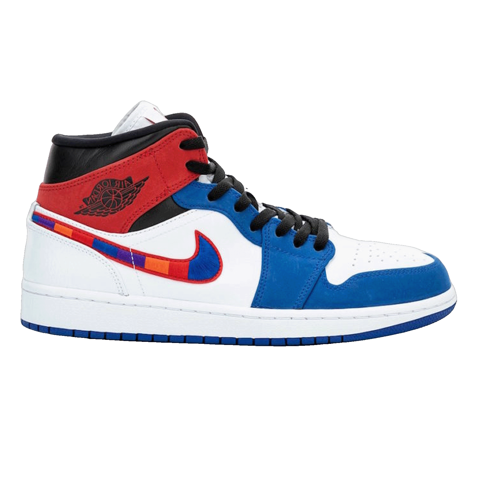 Nike Air Jordan 1 Mid Multi-Color Swoosh