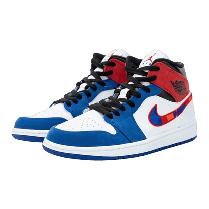 Nike Air Jordan 1 Mid Multi-Color Swoosh Side