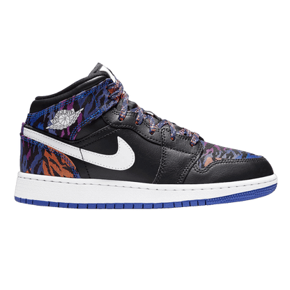 Nike Air Jordan 1 Mid Multi-Color Tiger Stripe (GS)