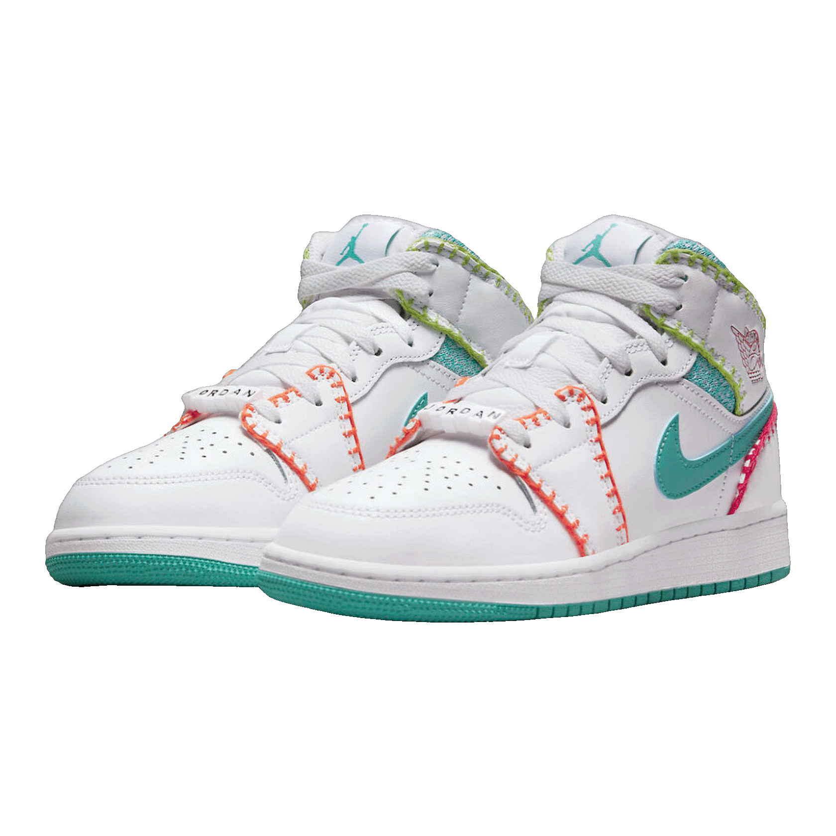 Nike Air Jordan 1 Mid Multi Knit (GS) Side