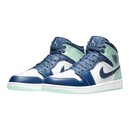 Nike Air Jordan 1 Mid Mystic Navy Mint Foam (GS) Side